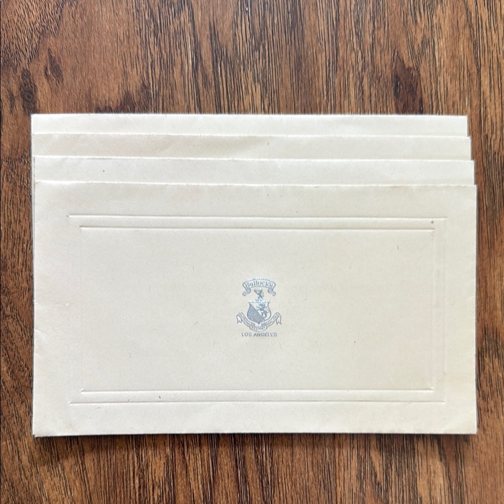 1930s Bullocks Los Angeles envelopes